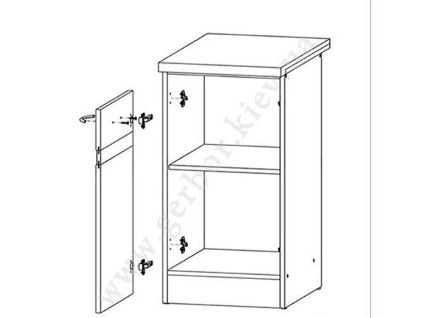 JUNONA LINE Тумба ліва D1D/50/82L ZBL BRW сонома