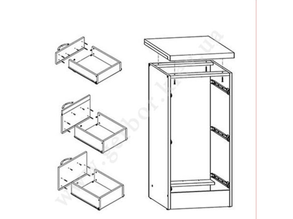 JUNONA LINE Тумба D3S/40/82 ZBL BRW сонома