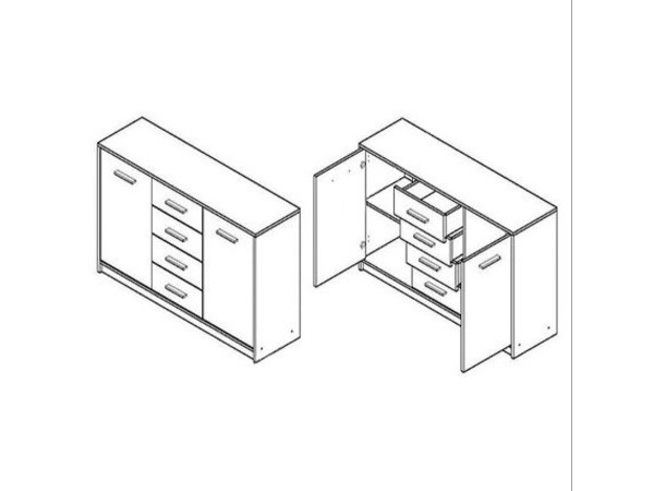 НЕПО Комод KOM2D4S Гербор