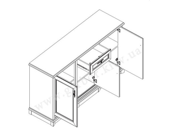 СОНАТА Комод 3D1S Гербор