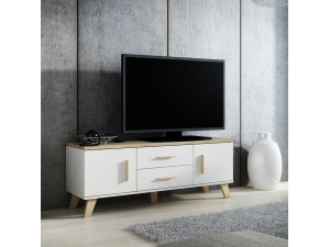 LOTTA CAMA MEBLE Тумба ТВ 140 2D2S белый