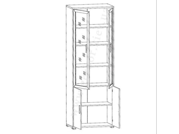 ОФIС-ЛАЙН Вiтрина REG2W2D/79/220 Гербор