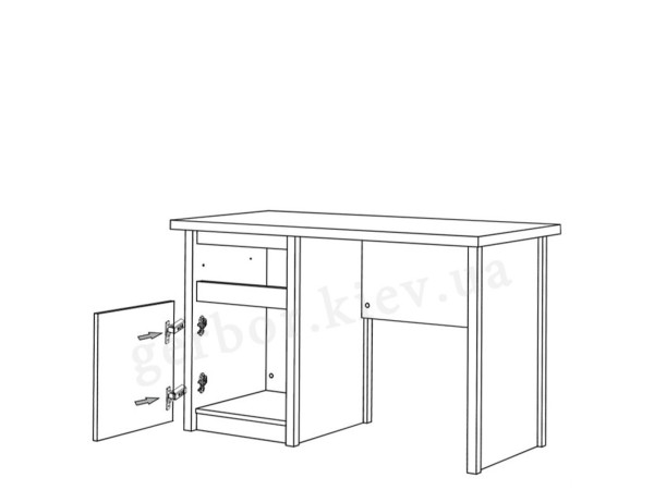 NORTON Стол письменный BIU 1D1S/120 VMV Holding