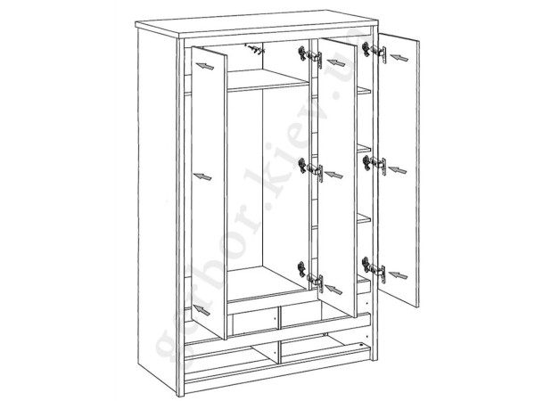 NORTON Шкаф SZF 3D4S VMV Holding