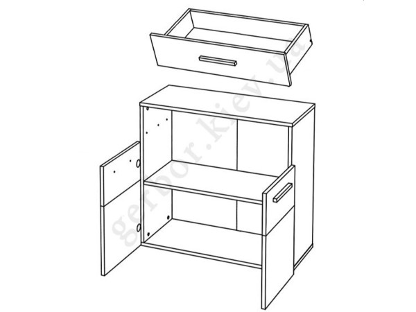 SOLO Тумба 2D1S VMV Holding