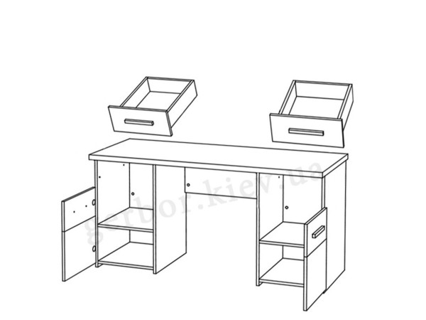 SOLO Стол письменный 2D2S VMV Holding