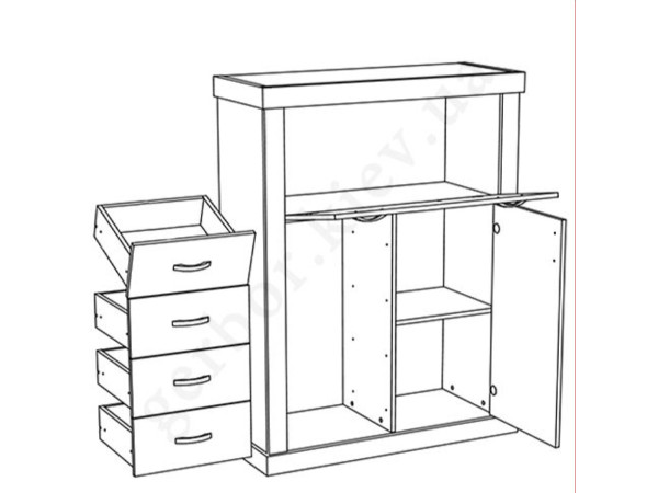 LAVENDA Комод 1B1D4S VMV Holding