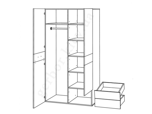 PAMP Шкаф 2D2S VMV Holding