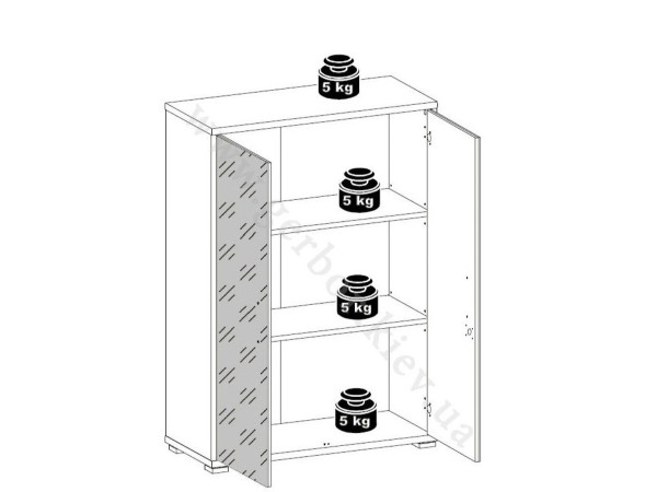 OFFICE LUX Тумба REG2D/114 BRW