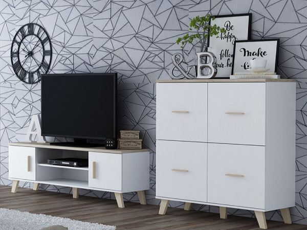LOTTA CAMA MEBLE Комод 110 4D белый