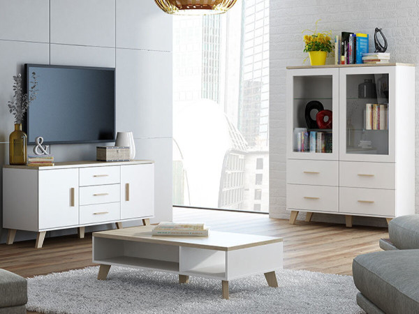 LOTTA CAMA MEBLE Витрина 120 2D4S белый