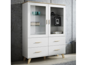 LOTTA CAMA MEBLE Витрина 120 2D4S белый