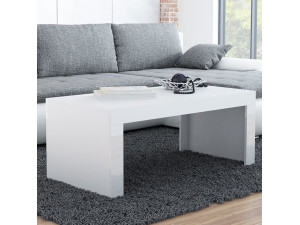 TESS CAMA MEBLE Стол журнальный 120 белый / белый глянец
