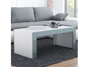 TESS CAMA MEBLE Стол журнальный 120 белый / серый глянец