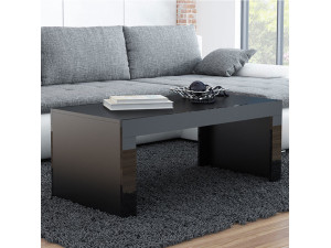 TESS CAMA MEBLE Стол журнальный 120 черный / черный глянец