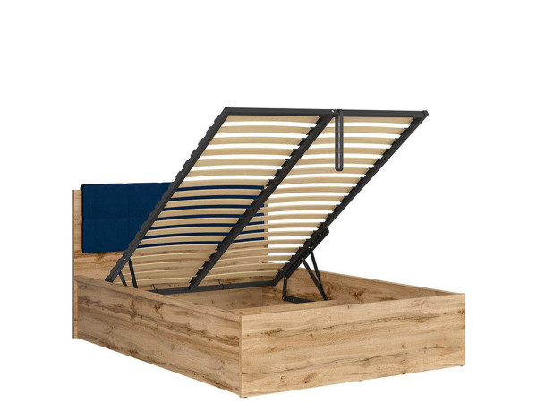 TETRIX Кровать с мягким изголовьем и подъемным механизмом LOZ/140/B BRW