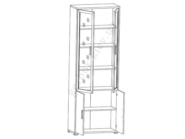 КАБІ Вiтрина REG 2W2D/79/220 Гербор