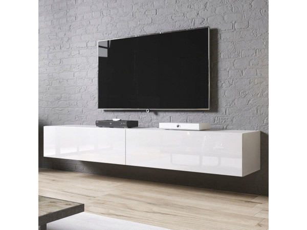 SLIDE CAMA MEBLE Тумба ТВ 200 белый глянец
