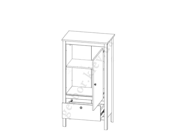 LOFT Тумба 1D1S/60 MEBELBOS