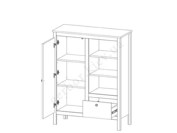 LOFT Тумба 1D1S/90 MEBELBOS