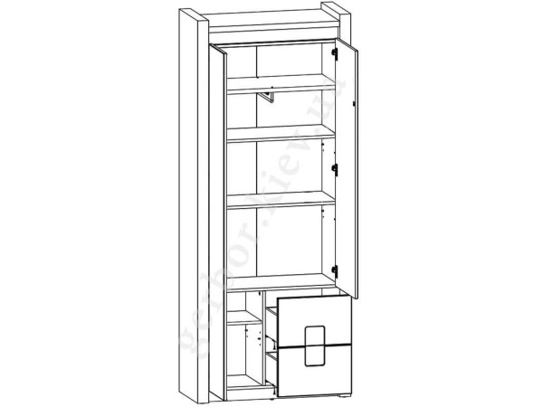 ALAMEDA Шафа REG2D2S BRW