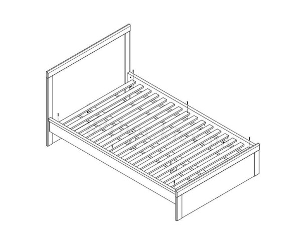 HOLTEN Ліжко LOZ/120 BRW