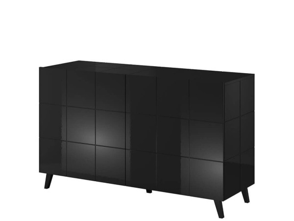 REJA CAMA MEBLE Тумба 2D черный глянец