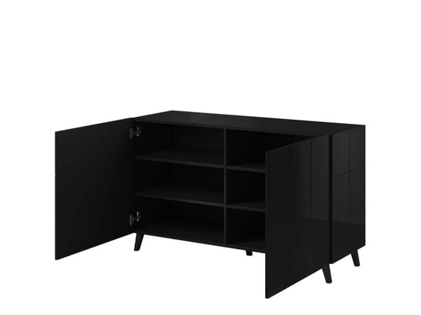 REJA CAMA MEBLE Тумба 2D черный глянец