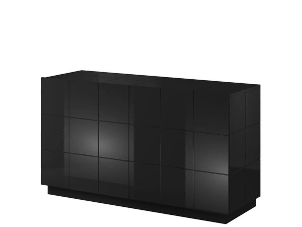 REJA CAMA MEBLE Тумба 2D черный глянец