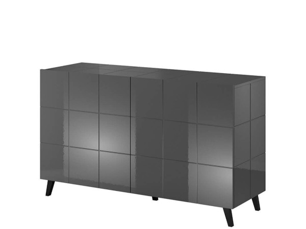 REJA CAMA MEBLE Тумба 2D графит глянец