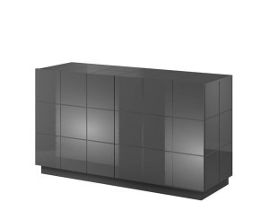 REJA CAMA MEBLE Тумба 2D графит глянец