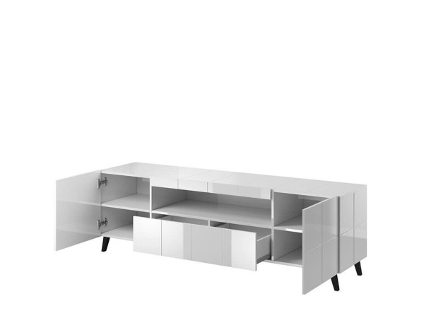 REJA CAMA MEBLE Тумба ТВ белый глянец