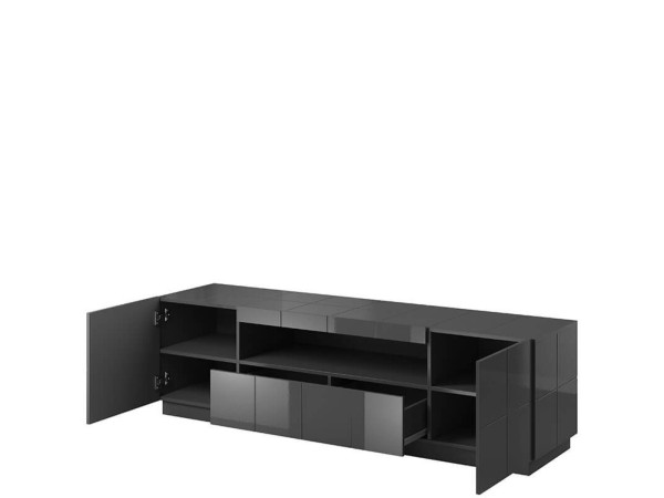 REJA CAMA MEBLE Тумба ТВ графит глянец
