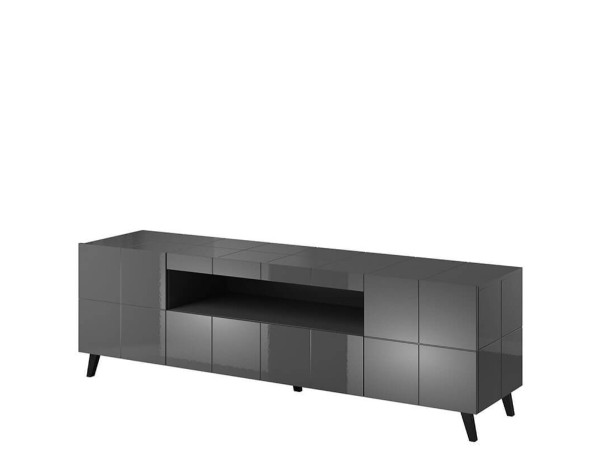 REJA CAMA MEBLE Тумба ТВ графит глянец