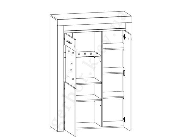 BAYLAR Вітрина REG1W1D/100 BRW