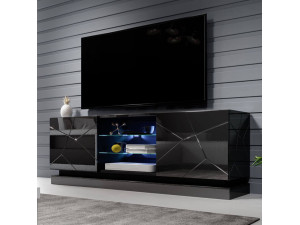 QIU 160 CAMA MEBLE Тумба ТВ черный глянец