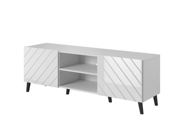 ABETO 150 CAMA MEBLE Тумба ТВ белый / белый глянец
