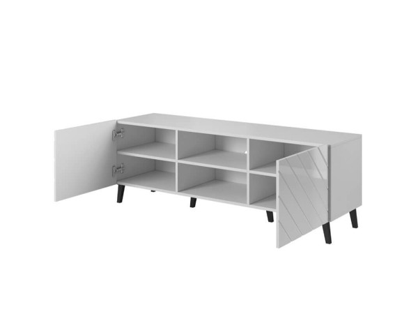 ABETO 150 CAMA MEBLE Тумба ТВ белый / белый глянец