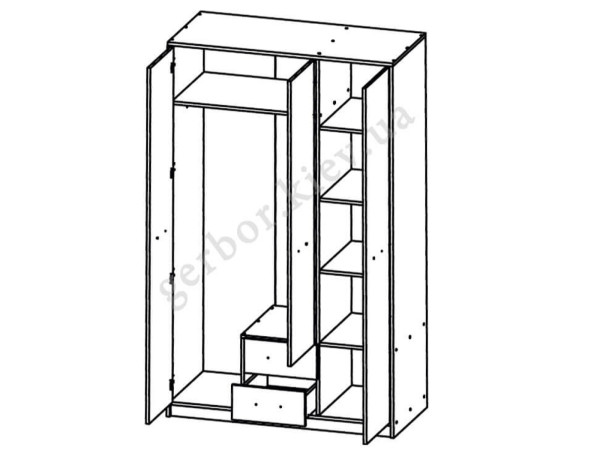 НЕПО Шафа SZF3D2SN Гербор