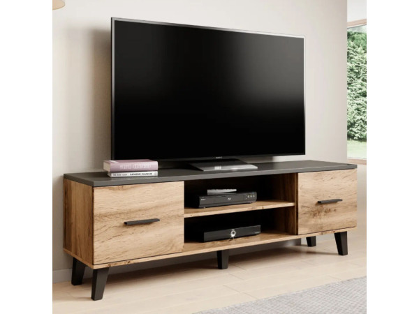 LOTTA CAMA MEBLE Тумба ТВ 160 2D2K дуб вотан