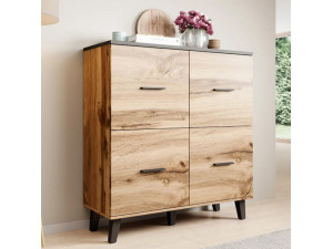 LOTTA CAMA MEBLE Комод 110 4D дуб вотан