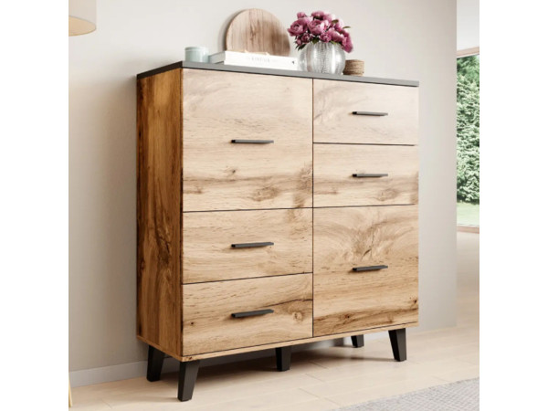 LOTTA CAMA MEBLE Комод 110 2D4S дуб вотан