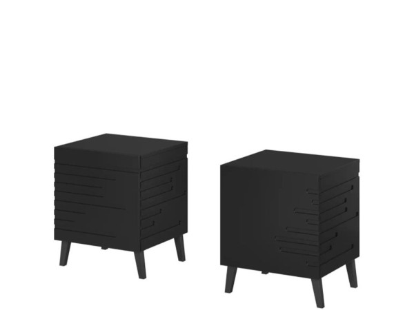 NOVA CAMA MEBLE Тумба прикроватная (2 шт.) черный