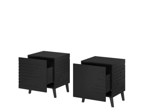 NOVA CAMA MEBLE Тумба прикроватная (2 шт.) черный