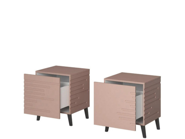 NOVA CAMA MEBLE Тумба прикроватная (2 шт.) розовый