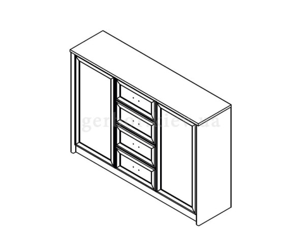 САЛЕРНО Комод KOM2D4S Гербор