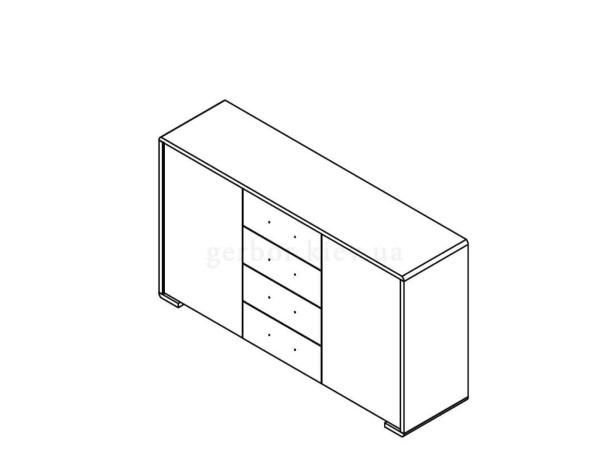 БУКА Комод KOM2D4S Гербор