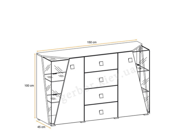 EDGE SB Комод ASM MEBLE