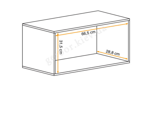 BLOX SW21 Шкаф навесной ASM MEBLE