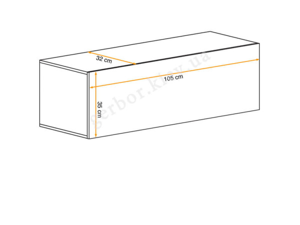 BLOX SW22 Шкаф навесной ASM MEBLE